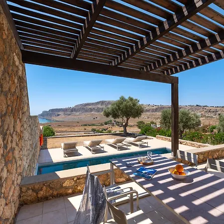 Casa 3 Lindos, Blue Line Villas, Private Swimming Pool Líndos